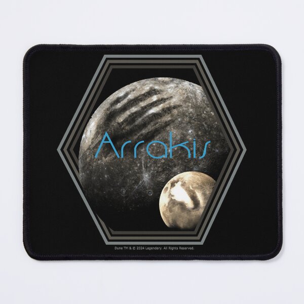 Item preview, DUNE. Arrakis, Dune, Desert Planet (black background) designed and sold by bekksa.