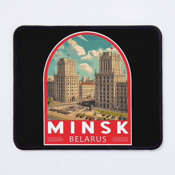 Item preview, Minsk Belarus Travel Art Emblem designed and sold by KrisSidDesigns.