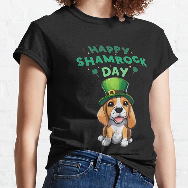 Item preview, Beagle's Shamrock Shenanigans - Happy Shamrock Day designed and sold by FurrFunPrints.