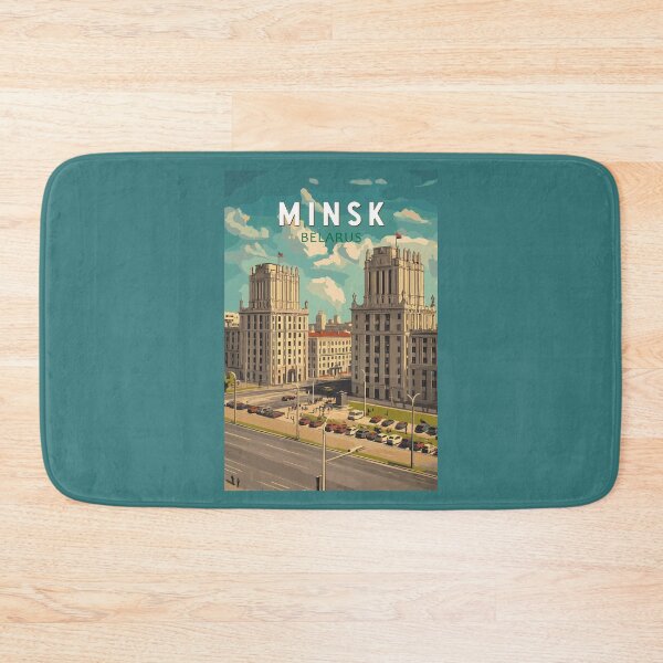 Item preview, Minsk Belarus Illustration Travel Art Vintage designed and sold by KrisSidDesigns.