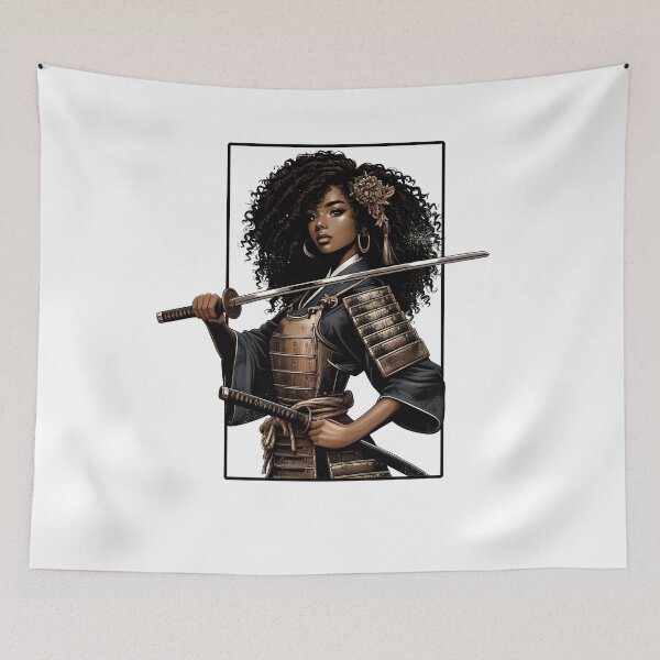 Item preview, Anime Afro  Samurai , American Samurai  designed and sold by Kimberley King Art  King Art.