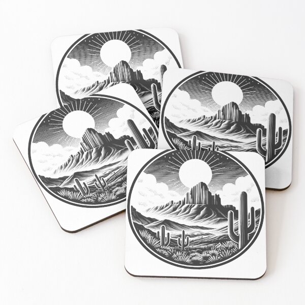 Item preview, Desert Cactus Plants Adventure Texas Cactus Scene designed and sold by Kimberley King Art  King Art.