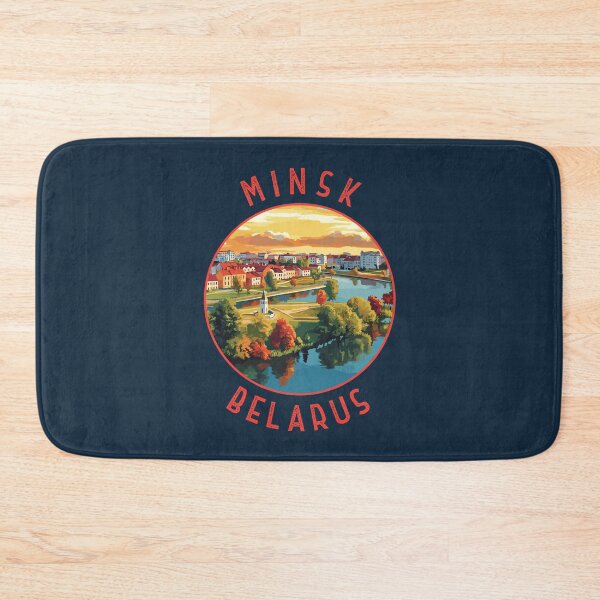 Item preview, Minsk Belarus Retro Distressed Circle designed and sold by KrisSidDesigns.