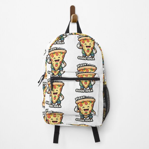 Item preview, Pizza Slice Smiling Thumbs Up Playful Food Art Bubbly Font Tomato Red Cheesy Yellow Basil Green Fun Foodie Friendly designed and sold by zoughlal.