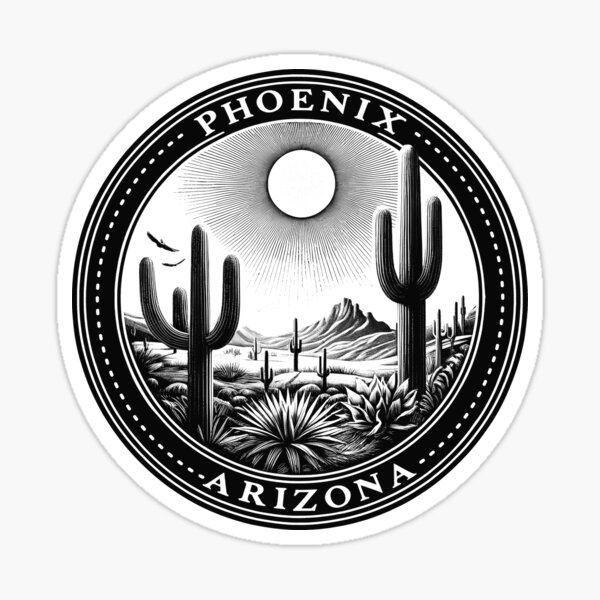 Item preview, Phoenix Arizona Desert Cactus Plants Adventure Cactus Scene designed and sold by Kimberley King Art  King Art.