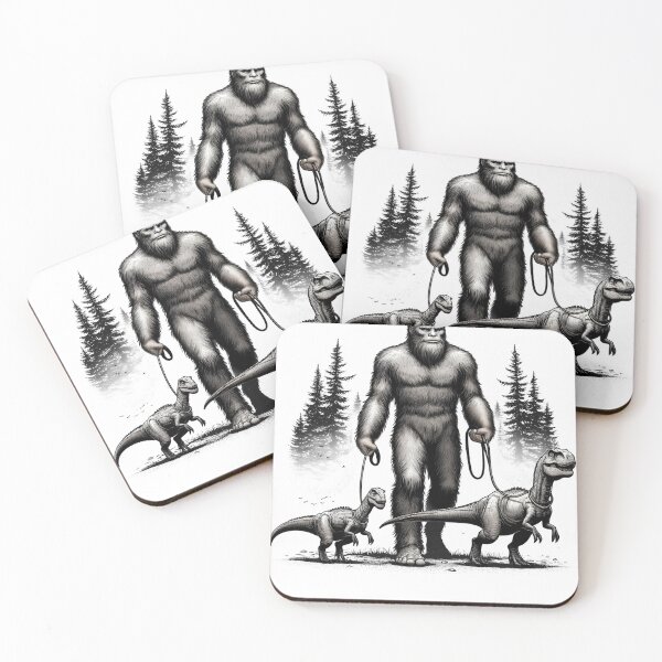Item preview, Sasquatch Dinosaur Walking Bigfoot Walking designed and sold by Kimberley King Art  King Art.