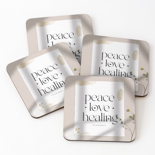 Item preview, Peace Love Healing Minimalist Wall Art – Calming & Inspirational Wellness Print 3 designed and sold by TrendSh0p.
