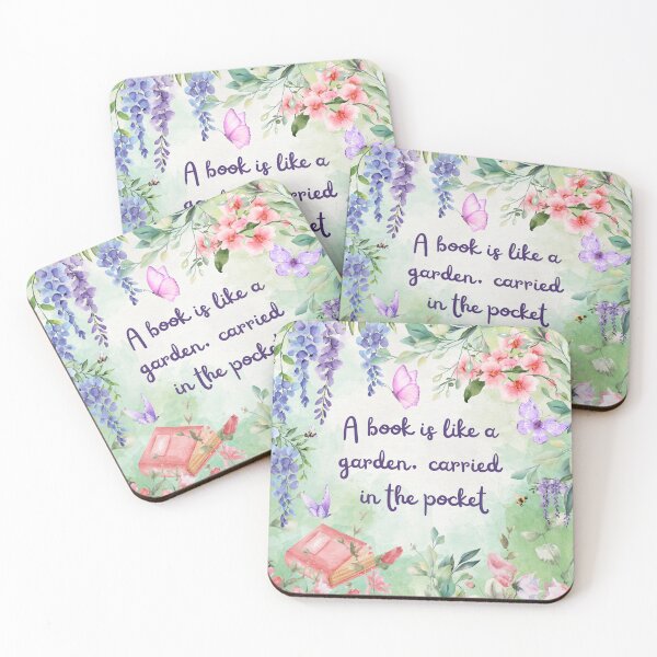 Item preview, Literature lover, book and reading lover Quote: A book is like a garden designed and sold by RenaBooksandArt.