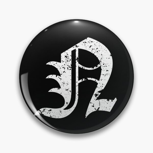 Item preview, Capital Letter N - Eroded / Distressed Gothic Blackletter Script / Old English Font (White) designed and sold by STUDIO-72.