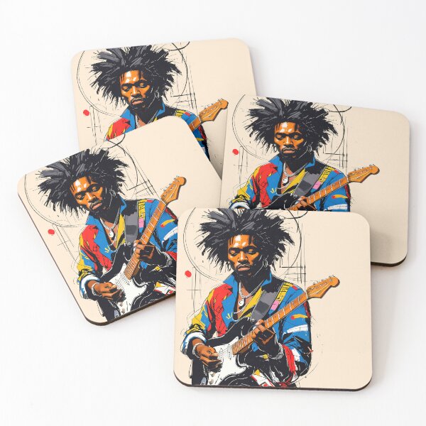 Item preview, Electric Vibes: Digital Guitar Legend Art designed and sold by Illustrobe.
