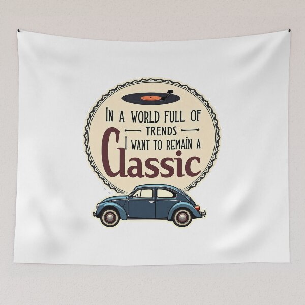 Item preview, Vintage Record Player Classic Car Timeless Elegant Serif Typography Cream Navy Blue Burgundy Sophisticated Nostalgic designed and sold by zoughlal.