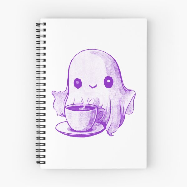 Item preview, Cute Ghost Drinking Coffee designed and sold by kinpirks.