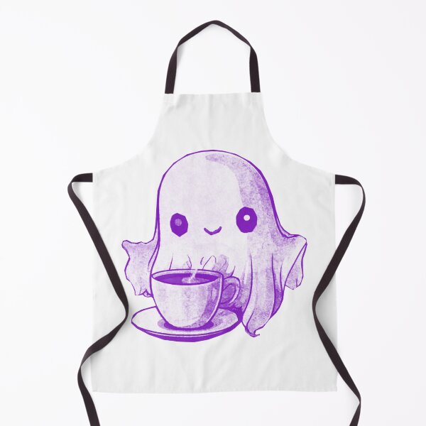 Item preview, Cute Ghost Drinking Coffee designed and sold by kinpirks.