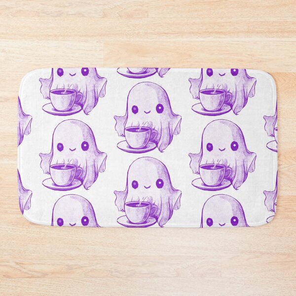 Item preview, Cute Ghost Drinking Coffee designed and sold by kinpirks.