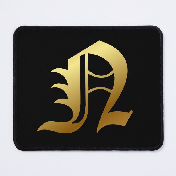 Item preview, Capital Letter N - Foil Gold Effect Gothic Blackletter Script / Old English Font designed and sold by STUDIO-72.