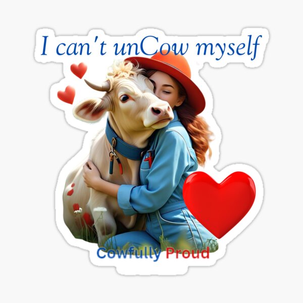 Vista previa del artículo con la obra «Cowfully Proud, la marca de los amantes de las vacas», diseñado y vendido por CowfullyProud.