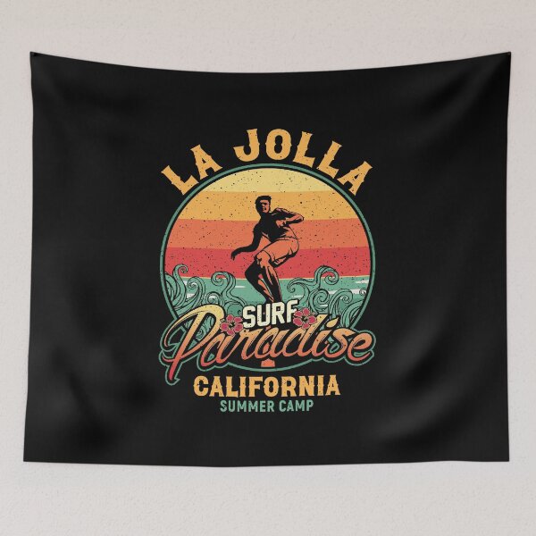 Item preview, La Jolla Surf Paradise San Diego West Coast California designed and sold by eclecTEEq.
