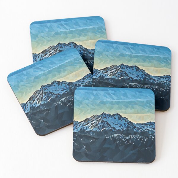 Item preview, Mount Washington Olympic Mountains (Poly Art) designed and sold by flyscenicair.