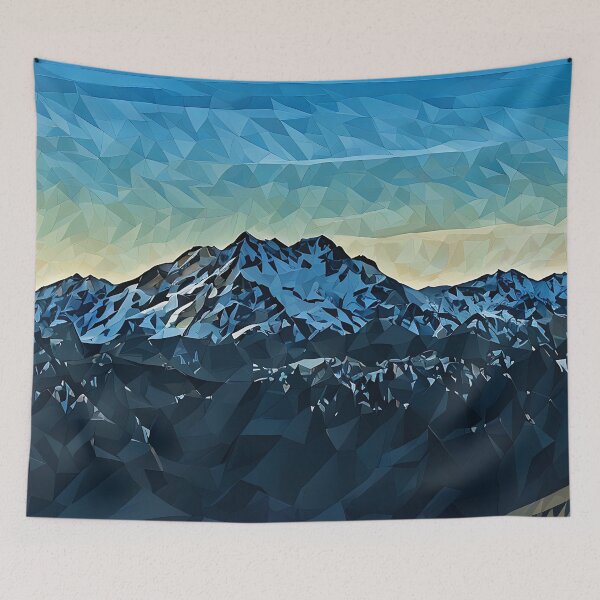 Item preview, Mount Washington Olympic Mountains (Poly Art) designed and sold by flyscenicair.