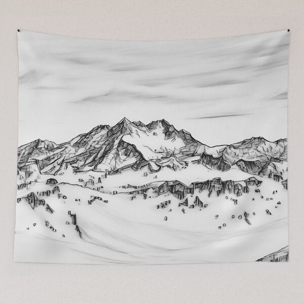 Item preview, Mount Washington Olympic Mountains (Sketch) designed and sold by flyscenicair.