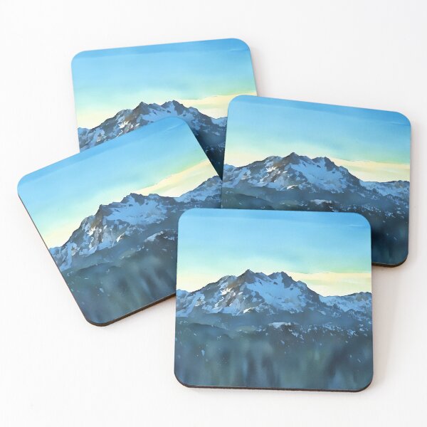 Item preview, Mount Washington Olympic Mountains (Watercolor) designed and sold by flyscenicair.