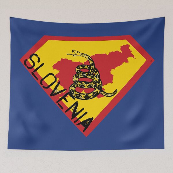 Item preview, SLOVENE SHIELD - Freedom Is The Superpower -  Gadsden Snake Flag - Dont Tread On Me SUPERHERO SLOVENIA spellout design designed and sold by pelagio.