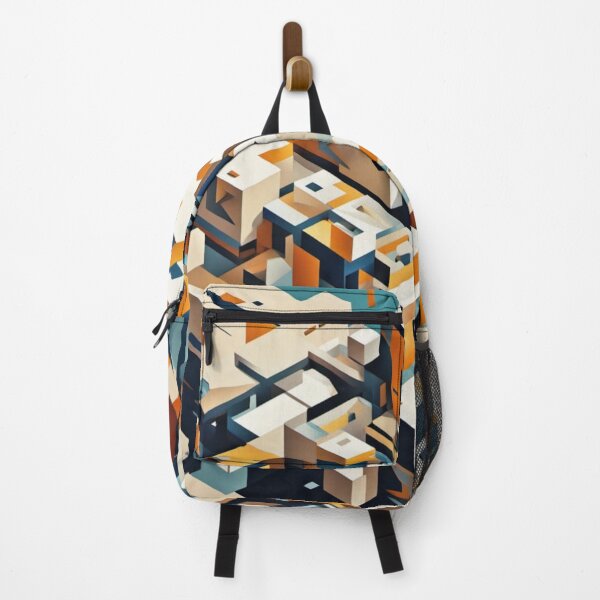 Item preview, Futuristic Geometric Cityscape designed and sold by Harmonic_Layers.