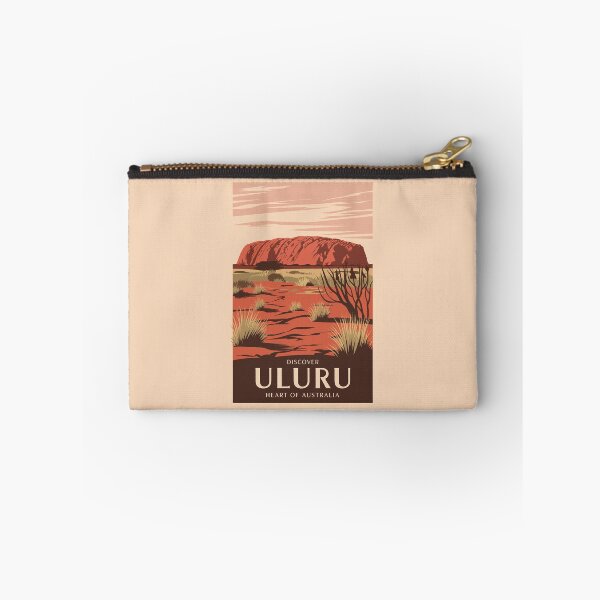 Item preview, Uluru Australia Travel Art Vintage designed and sold by KrisSidDesigns.