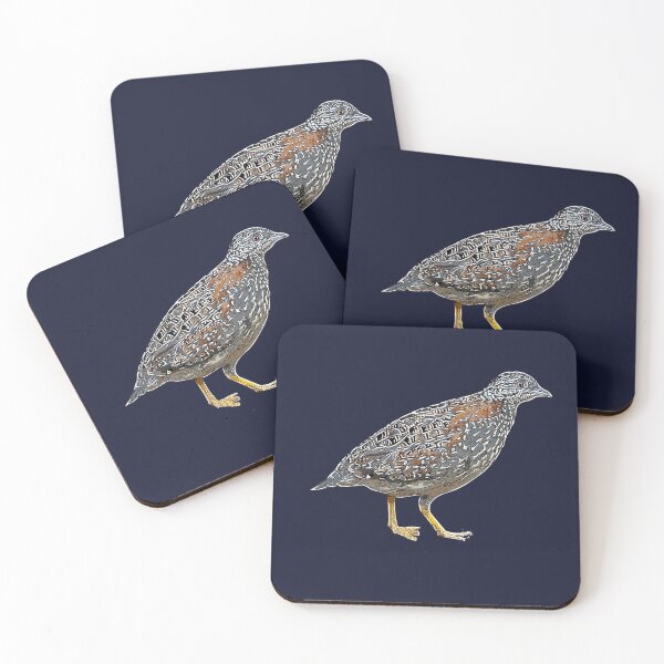 Item preview, Painted Buttonquail White Alternate Design  designed and sold by designsasstultd.