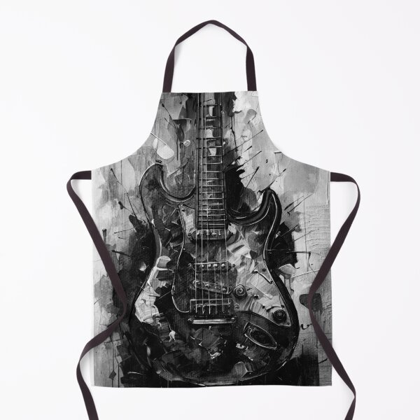 Item preview, Electric Vibes – Black & White Guitar designed and sold by caracatita75.