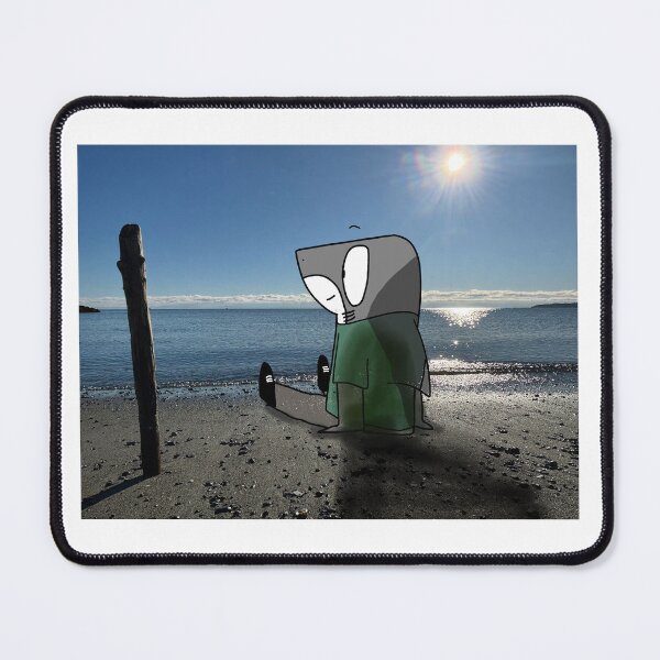 Item preview, Sitting down at the beach designed and sold by SharkeyArtist.