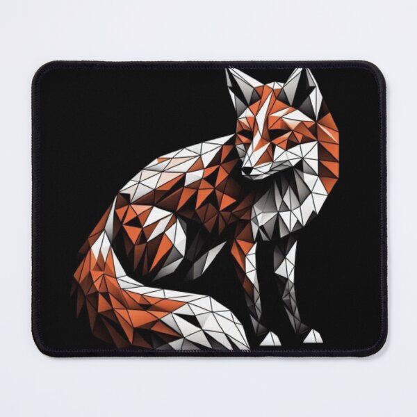 Item preview, Fox Made of Triangles - Geometric Fox designed and sold by MaciejCraft.