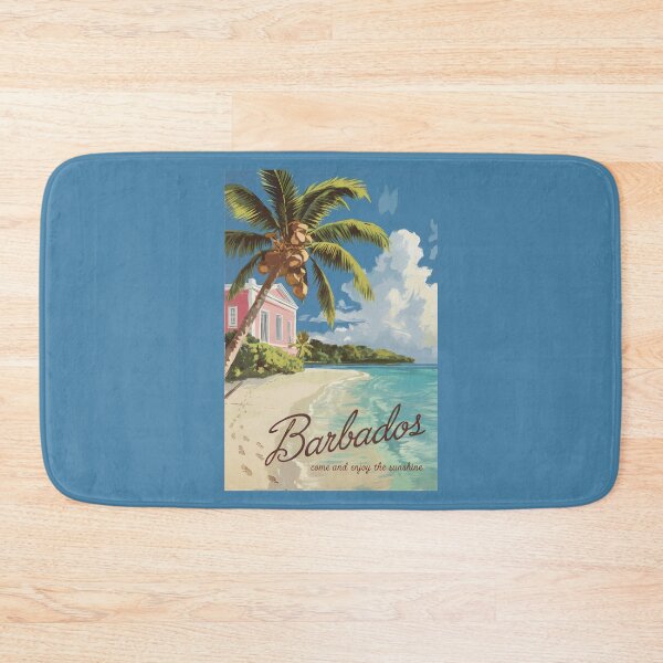 Item preview, Barbados Painterly Travel Art Vintage designed and sold by KrisSidDesigns.