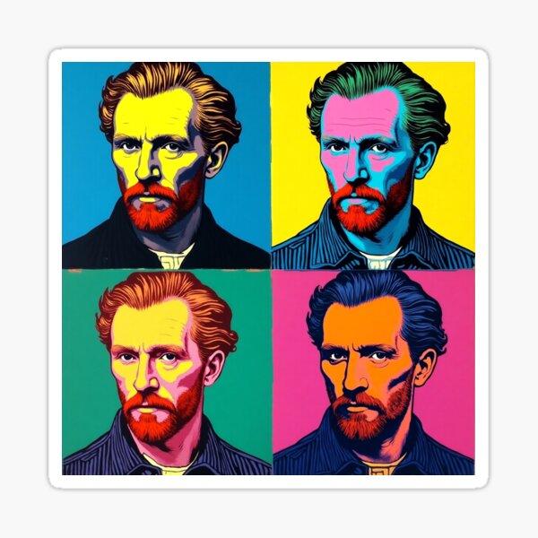 Item preview, Vincent Van Gogh Warholized Pop Art designed and sold by MiraboliK.