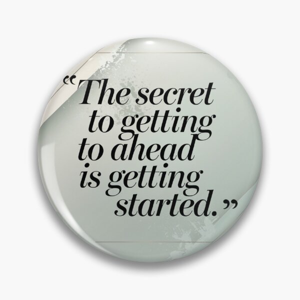 Item preview, "The Secret to Getting Ahead is Getting Started" | Motivational Startup Quote Print | Minimalist Typography for Entrepreneurs designed and sold by TrendSh0p.