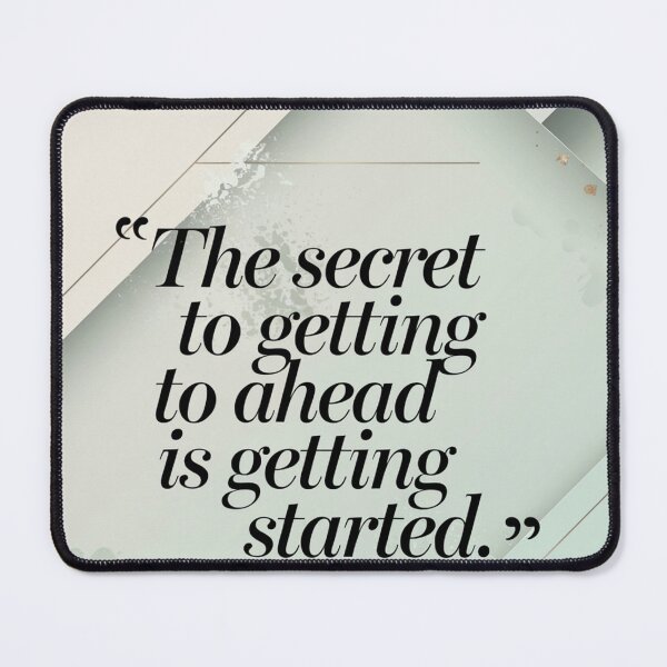 Item preview, "The Secret to Getting Ahead is Getting Started" | Motivational Startup Quote Print | Minimalist Typography for Entrepreneurs designed and sold by TrendSh0p.