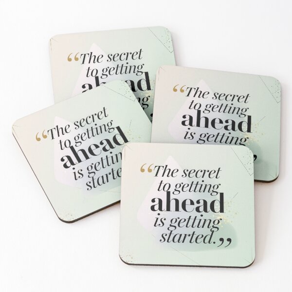 Item preview, Copy of "The Secret to Getting Ahead is Getting Started" | Motivational Startup Quote Print | Minimalist Typography for Entrepreneurs designed and sold by TrendSh0p.