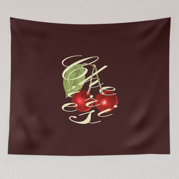 Aperçu de l'œuvre Cerises Cadeau graphique vintage pour les amateurs de cerises créée et vendue par trefail.