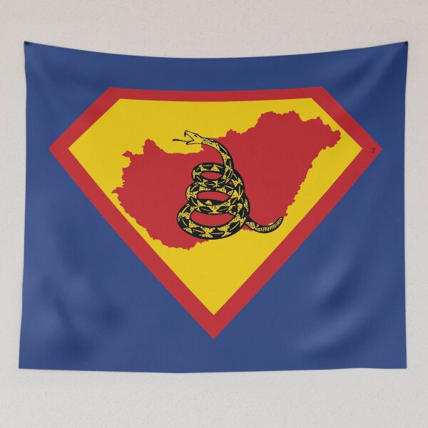 Item preview, HUNGARIAN SHIELD - Freedom Is The Superpower -  Gadsden Snake Flag - Dont Tread On Me SUPERHERO HUNGARY  design designed and sold by pelagio.