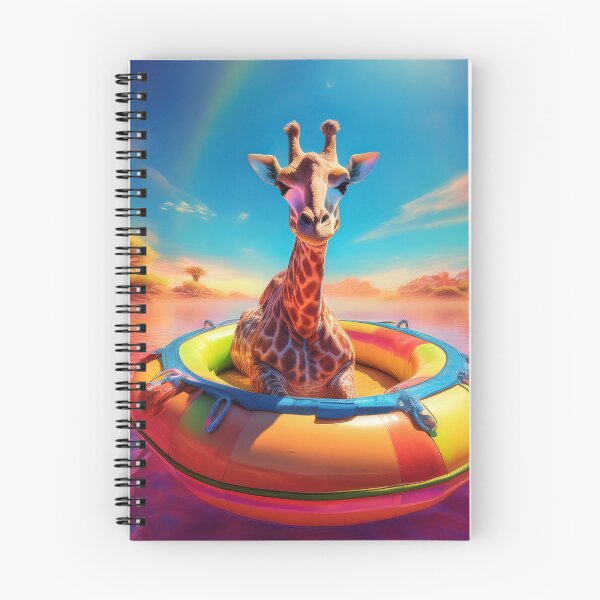 Item preview, Giraffe in a rubber dinghy in an oasis designed and sold by hhh-art.