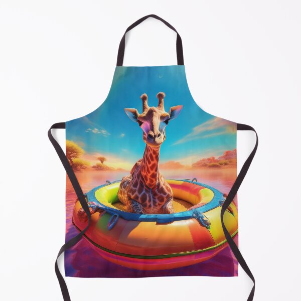 Item preview, Giraffe in a rubber dinghy in an oasis designed and sold by hhh-art.