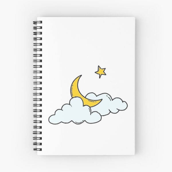 Artikelvorschau, Ramadan Halbmond und Stern in Wolken Illustration entworfen und verkauft von art.paperplanes.