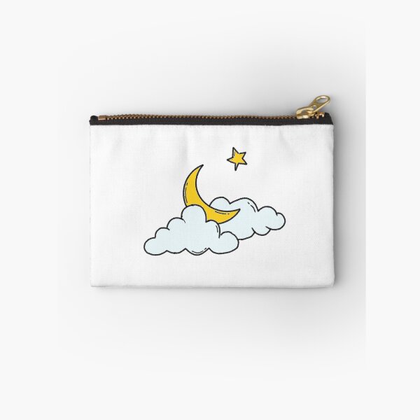 Item preview, Ramadan Crescent Moon and Star in Clouds Illustration designed and sold by art.paperplanes.