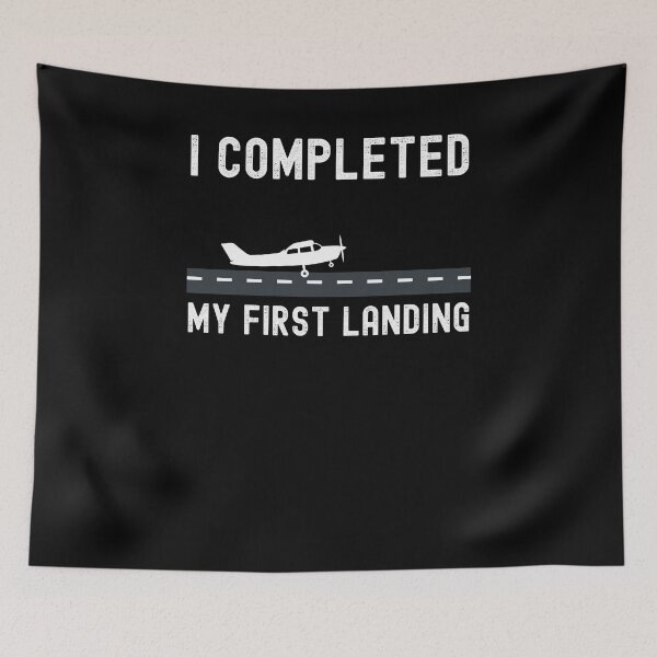Item preview, I COMPLETED MY FIRST LANDING Student pilot landing designed and sold by snowry.