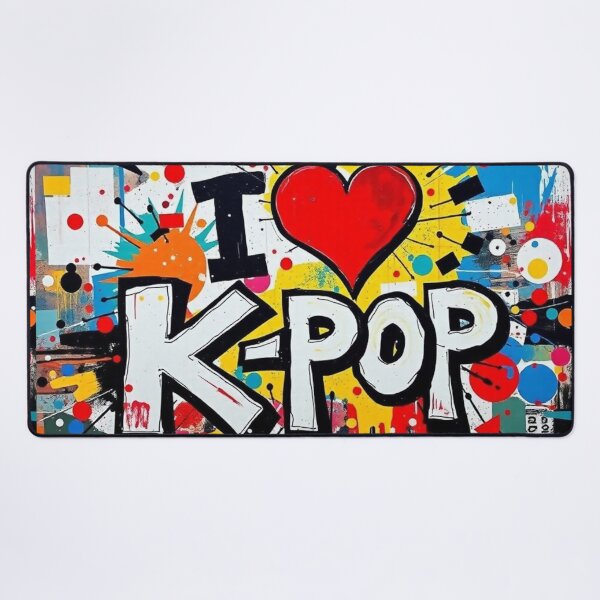 Item preview, K-POP Explosion – Bold Street Art Tribute to Korean Music designed and sold by SparkyBamBam.