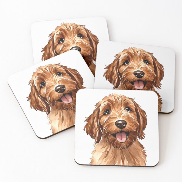 Item preview, Golden Doodle Watercolor Puppy designed and sold by Magnolia Valley Art.