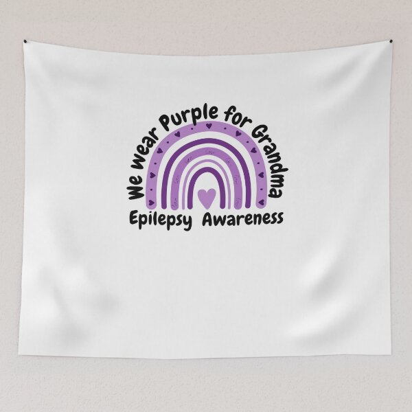 Item preview, Epilepsy awareness We wear purple for Grandma cute rainbow designed and sold by snowry.