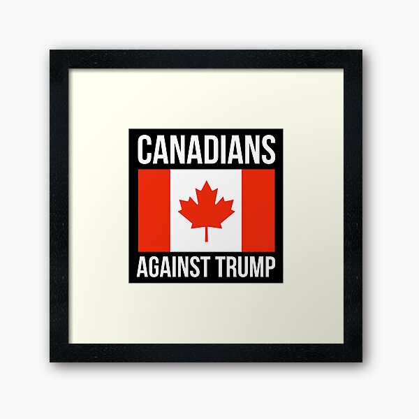 Aperçu de l'œuvre Les Canadiens contre Trump créée et vendue par Rachel the Artist .