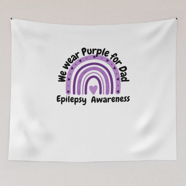 Item preview, Epilepsy awareness We wear purple for Dad cute boho rainbow designed and sold by snowry.