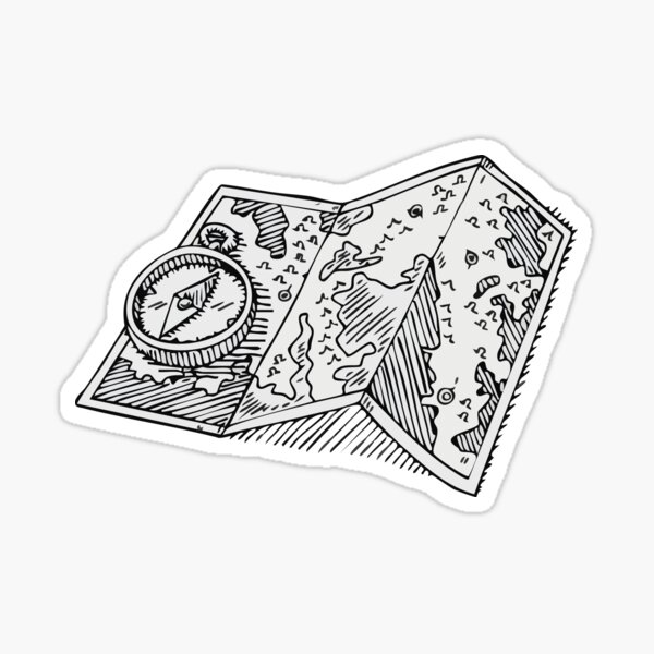 Item preview, adventure travel map designed and sold by OceanStudio224.